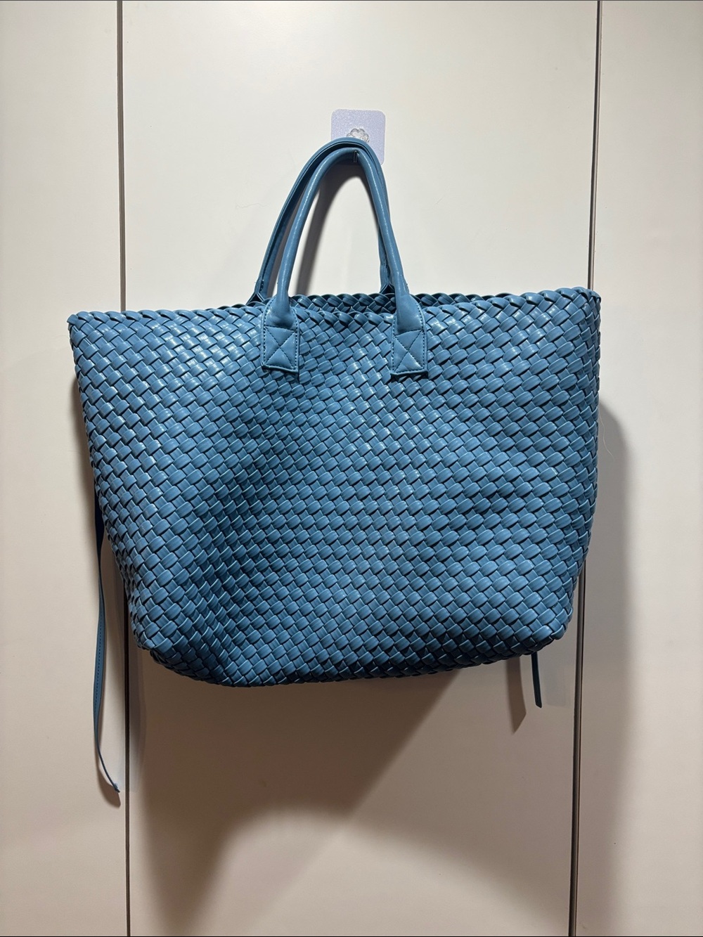 Urban Expressions Blue Woven Oversized Tote Bag NWOT